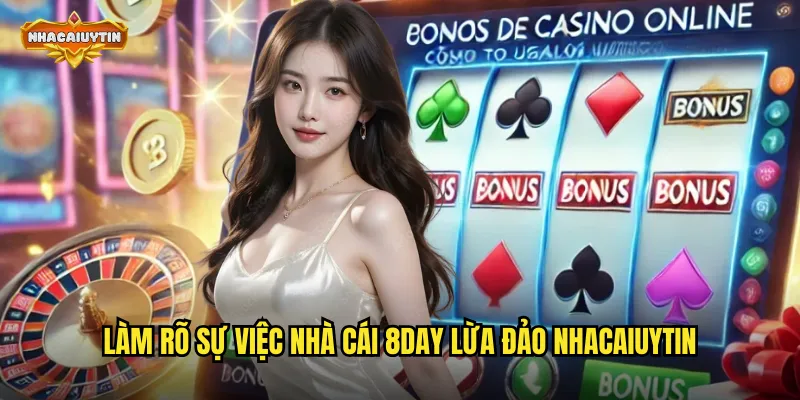 Làm rõ sự việc nhà cái 8DAY lừa đảo nhacaiuytin