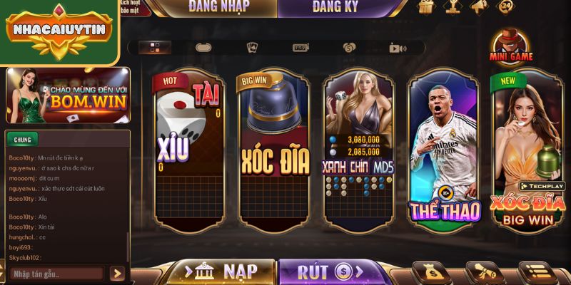 Khám phá cổng game Bomwin