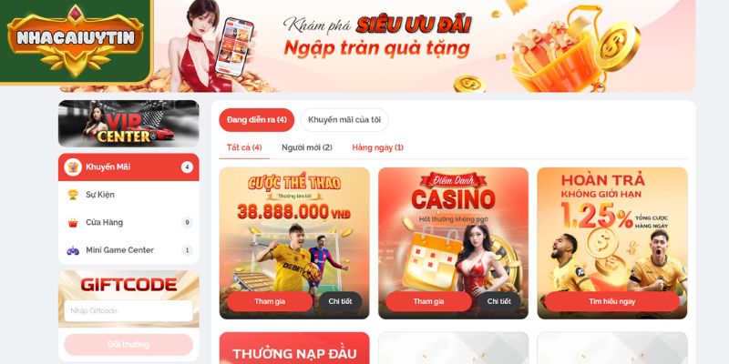 Khuyến mãi tại Max88 đa dạng cho mọi thành viên